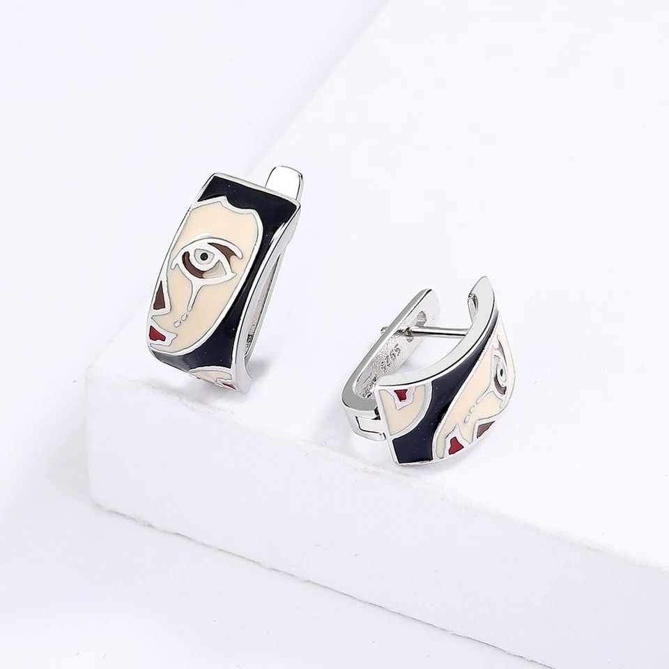 Jewelry × Vintage Horror Exaggerated Face Earrings 😱 Size ONE SIZE - 4 Thumbnail