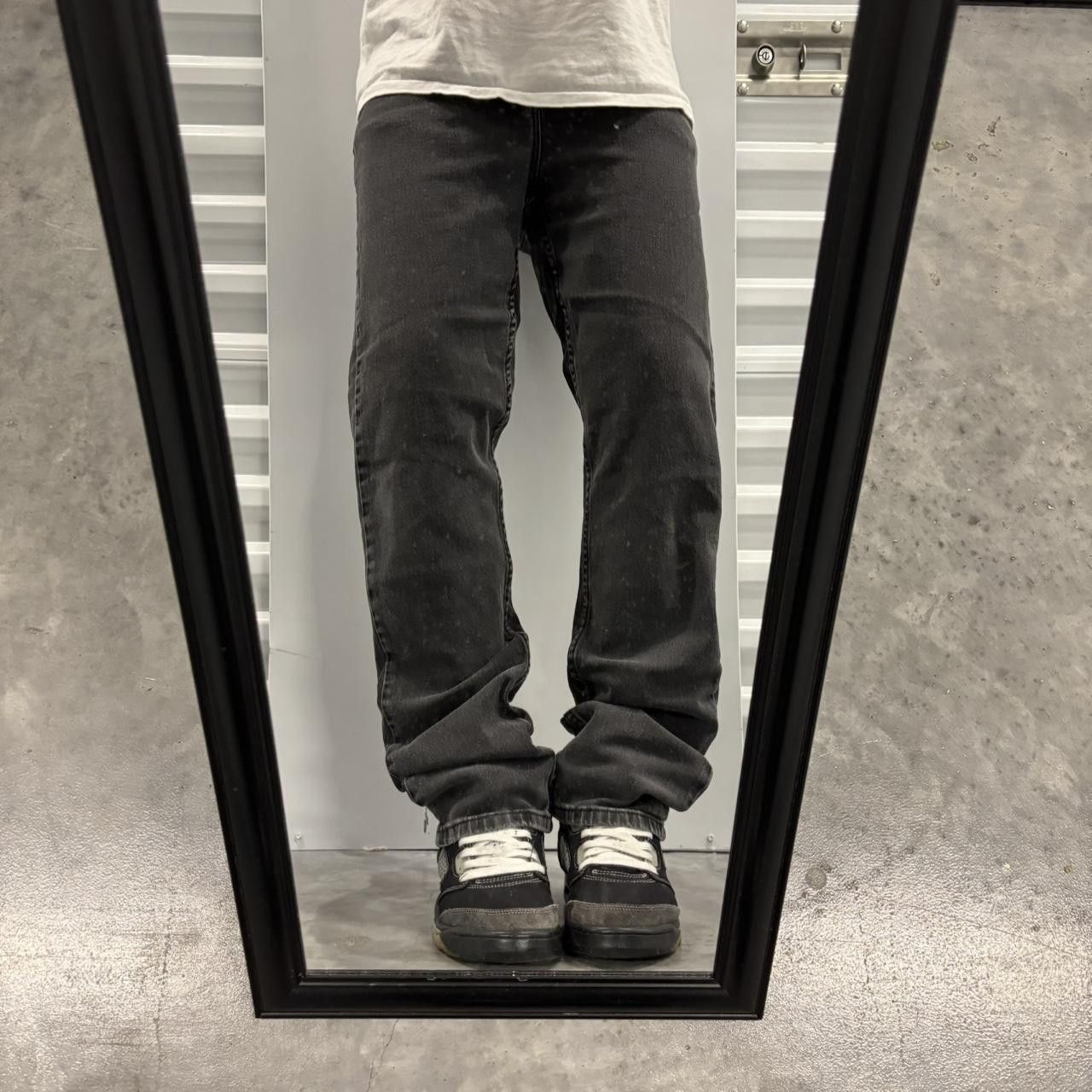 Japanese Brand × Vintage Crazy Vintage Y2K/2000s Grunge Faded Black Denim Jeans! Size US 29 - 1 Thumbnail
