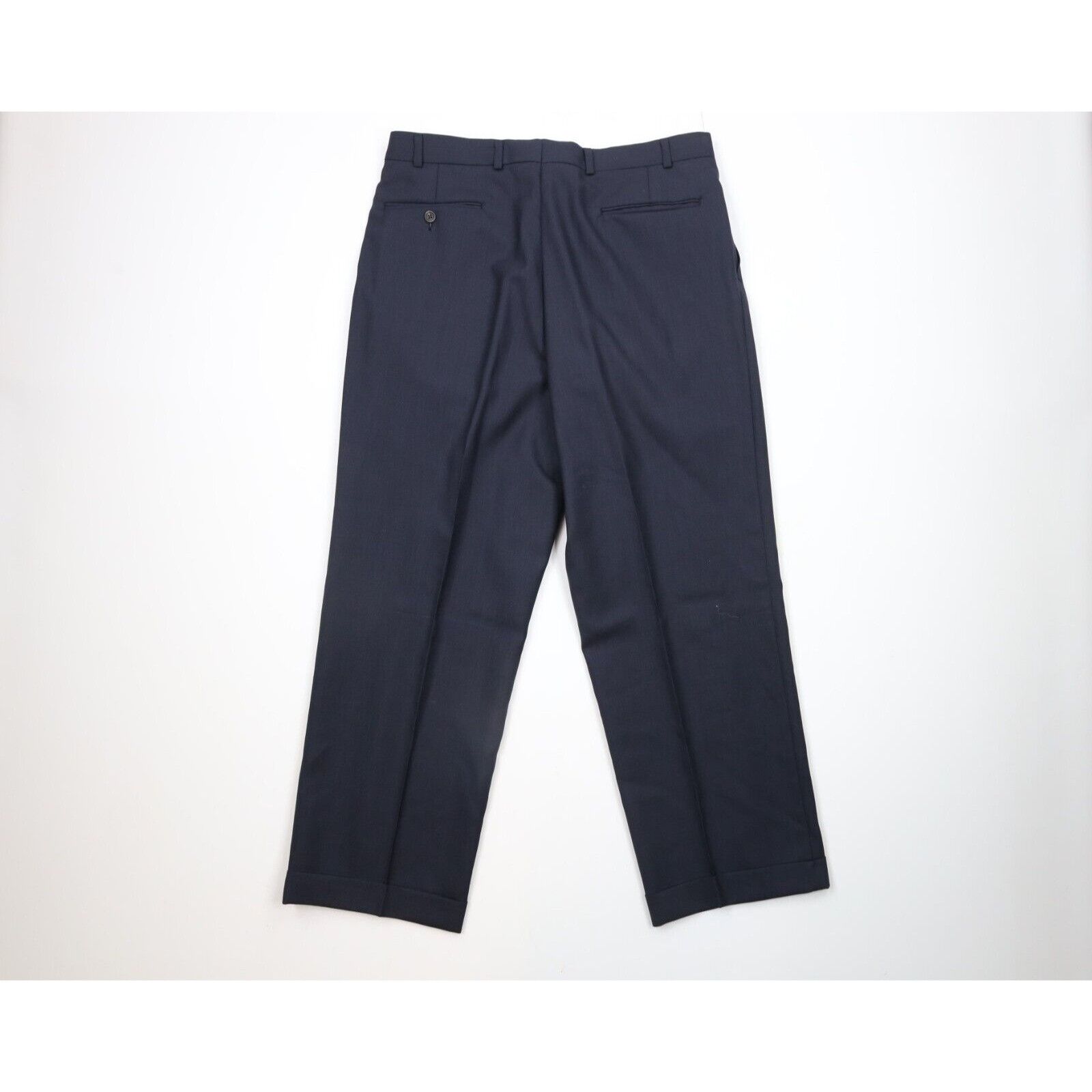 Ralph Lauren Ralph Lauren 2 Piece Wool Suit Wedding Navy Blue Size 40R - 14 Thumbnail
