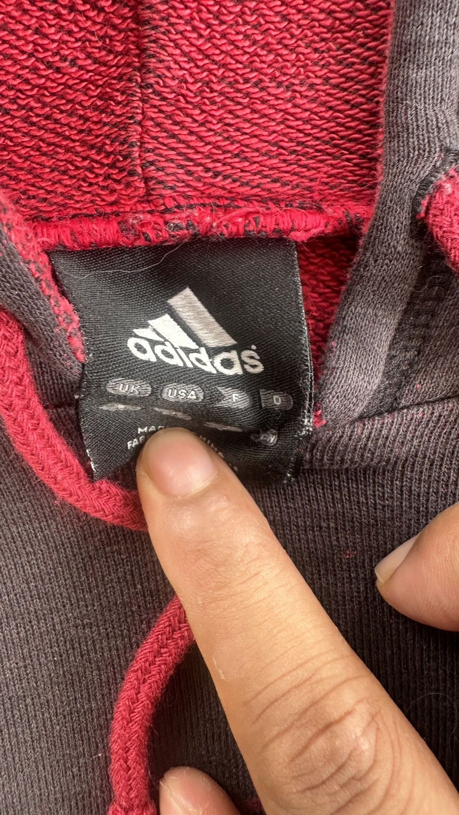 Adidas × Vintage VINTAGE AC MILAN BIG LOGO DISTRESSED HOODIE Size US XL / EU 56 / 4 - 3 Thumbnail