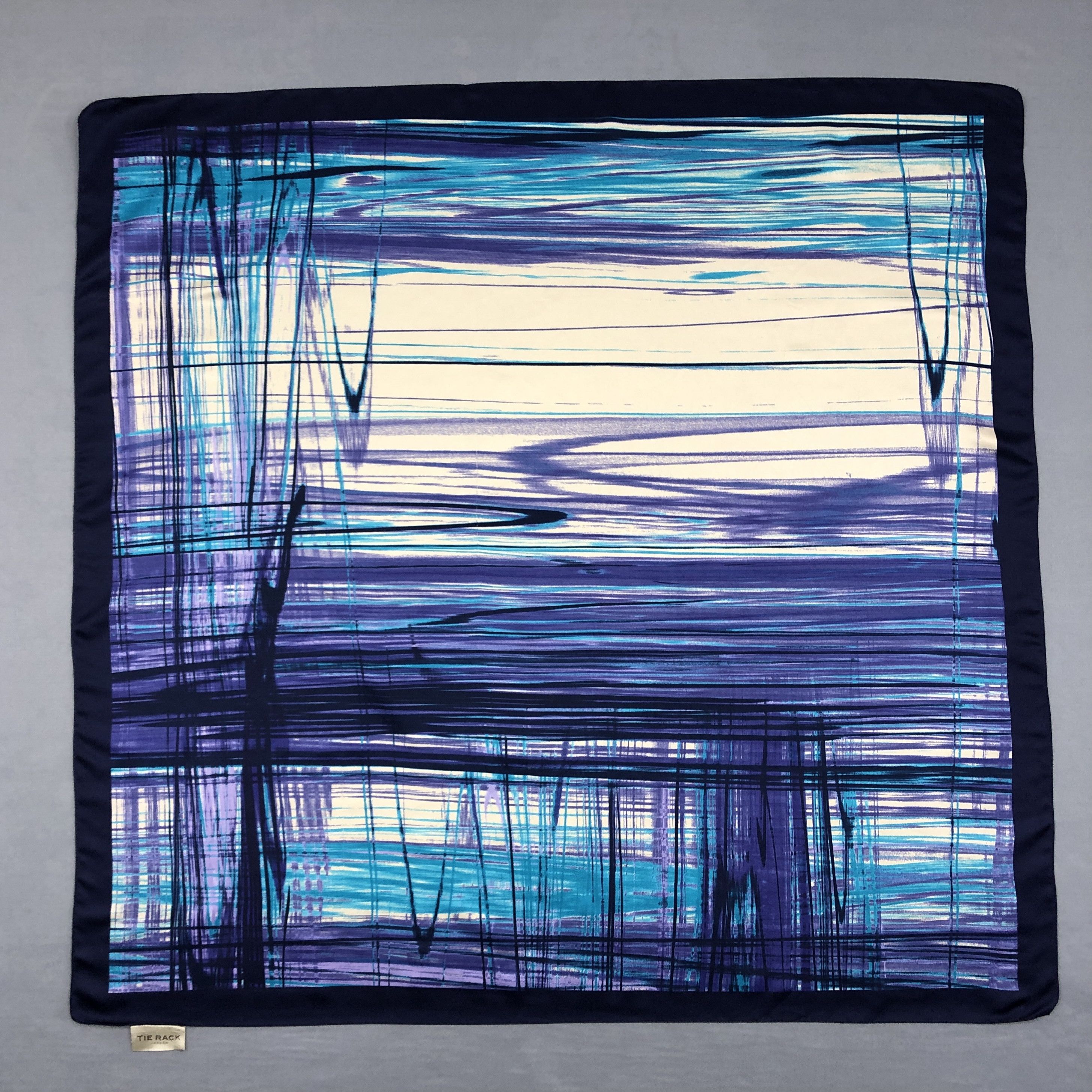 Japanese Brand Vintage Tie Rack SILK Scarf Twill Stole Wraps Scarves Size ONE SIZE - 1 Thumbnail