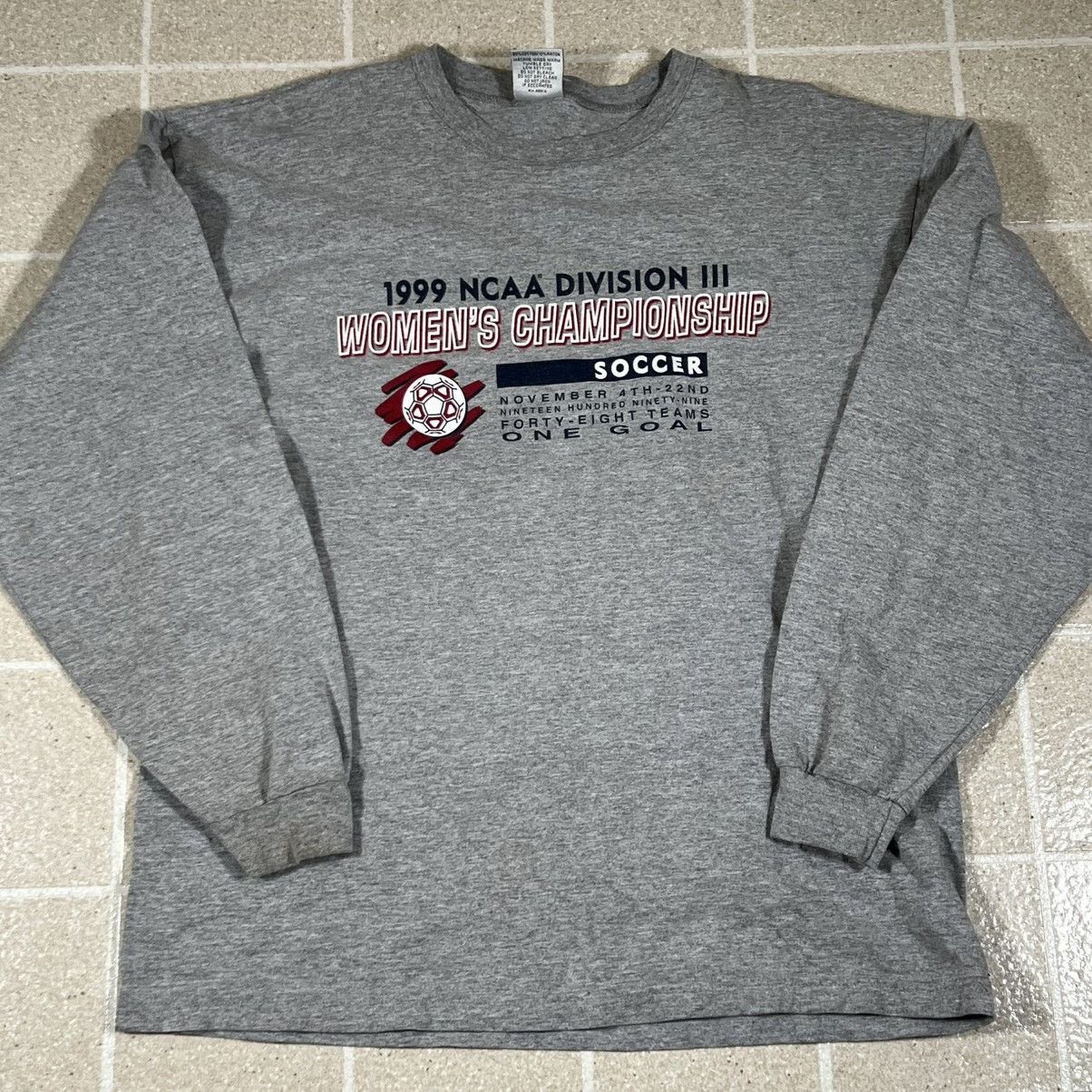 Gear for Sports Vintage 1999 NCAA Womens Soccer Shirt Adult Gray Champion Size US L / EU 52-54 / 3 - 1 Thumbnail