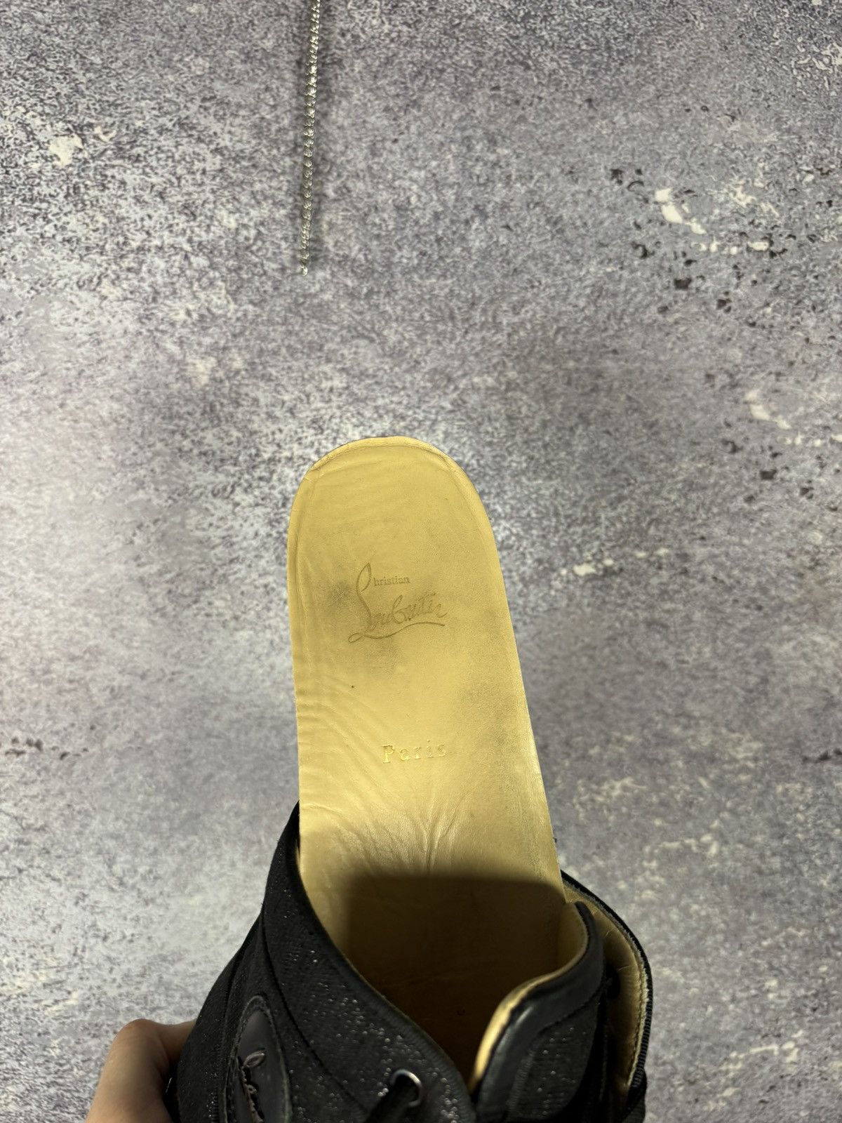 Christian Louboutin Christian Louboutin 43 1/2 sneaker sneakers high top black Size US 10.5 / EU 43-44 - 21 Thumbnail