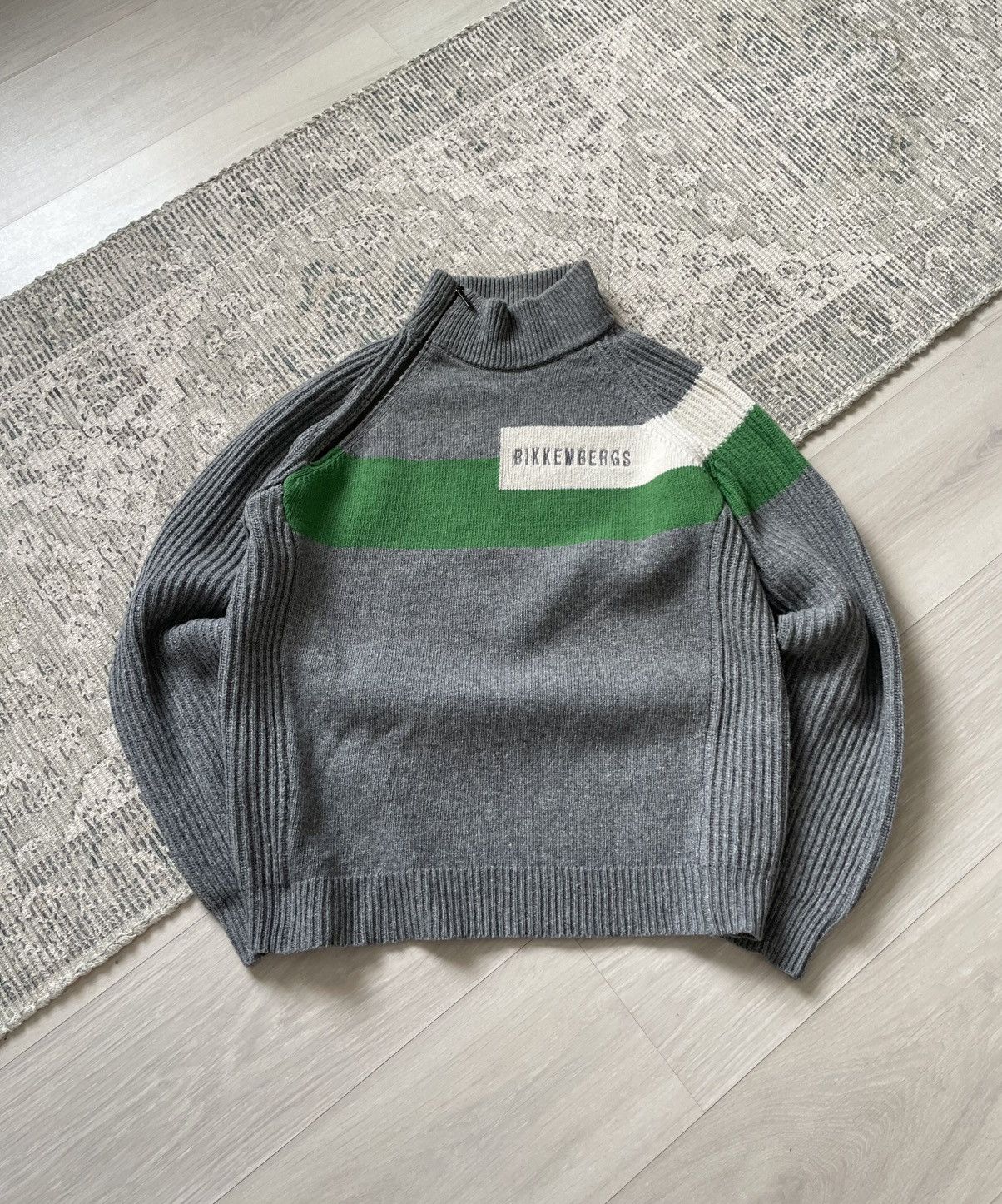 Dirk Bikkembergs Bikkembergs Runway Avant Garde Wool Zip Sweater Size US XL / EU 56 / 4 - 1 Thumbnail