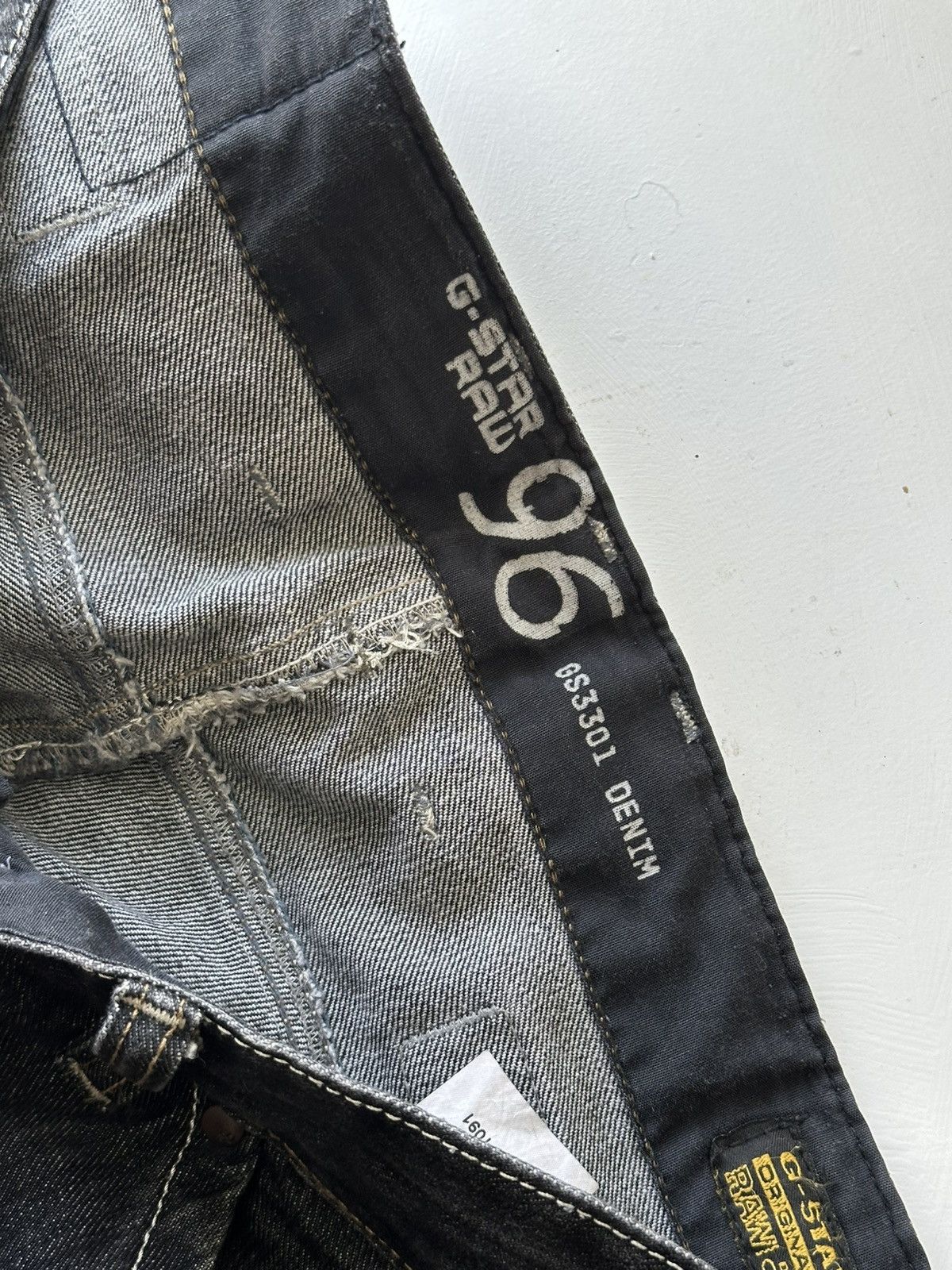 G-Star × Vintage G-STAR RAW 96 JEANS RARE VINTAGE HAFT OVERSIZE Size US 36 / EU 52 - 7 Thumbnail