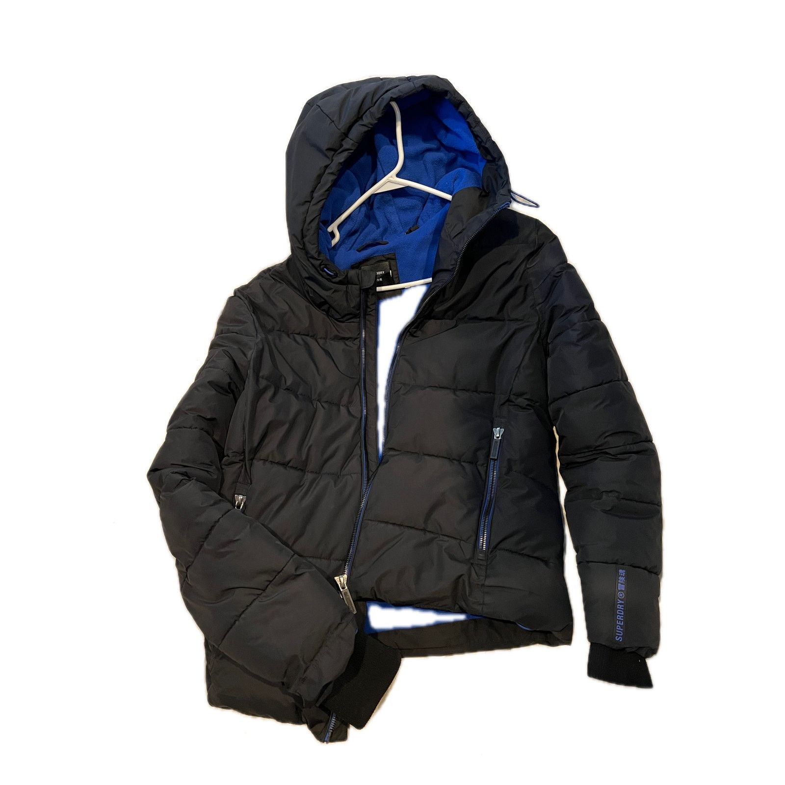 Superdry Superdry Black Hooded Puffer Jacket Mens Medium Size US M / EU 48-50 / 2 - 1 Thumbnail