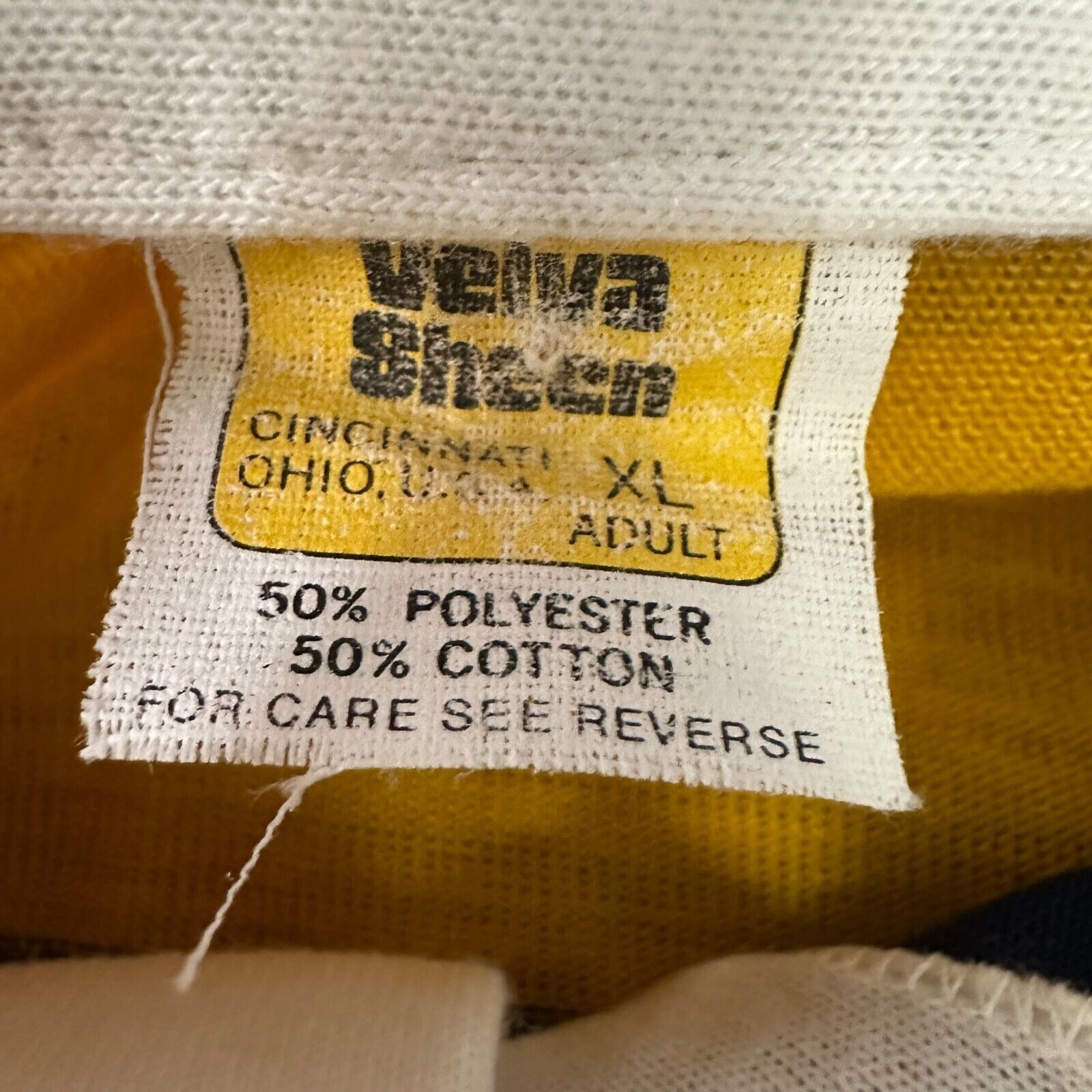 Velva Sheen Vintage Velva Sheen Newark Academy Polo Shirt Mens XL Yellow Size US XL / EU 56 / 4 - 6 Thumbnail