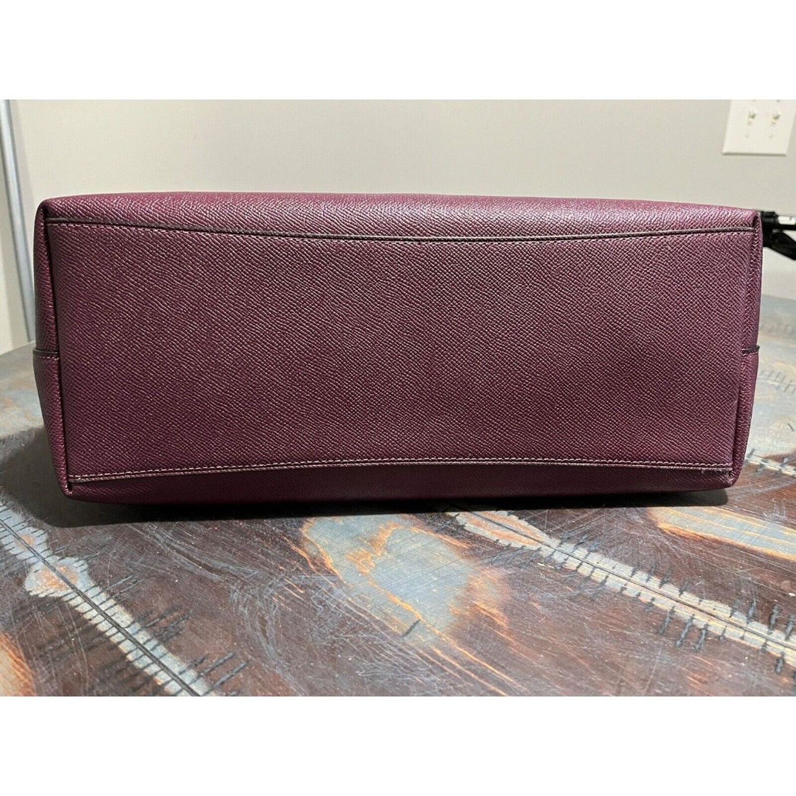 Coach 100% Coach Gallery Tote with Wristlet in Boysenberry F79608 Size ONE SIZE - 3 Thumbnail