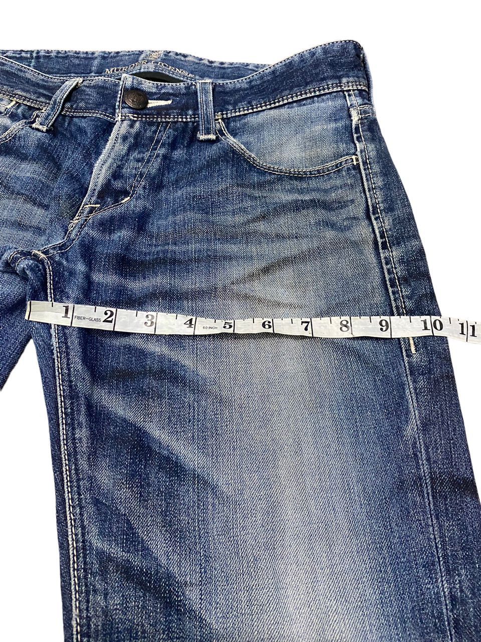 If Six Was Nine 💥FLARE 💥MURDER LICENSE BOOTCUT DISTRESSED DENIM Size US 32 / EU 48 - 10 Thumbnail