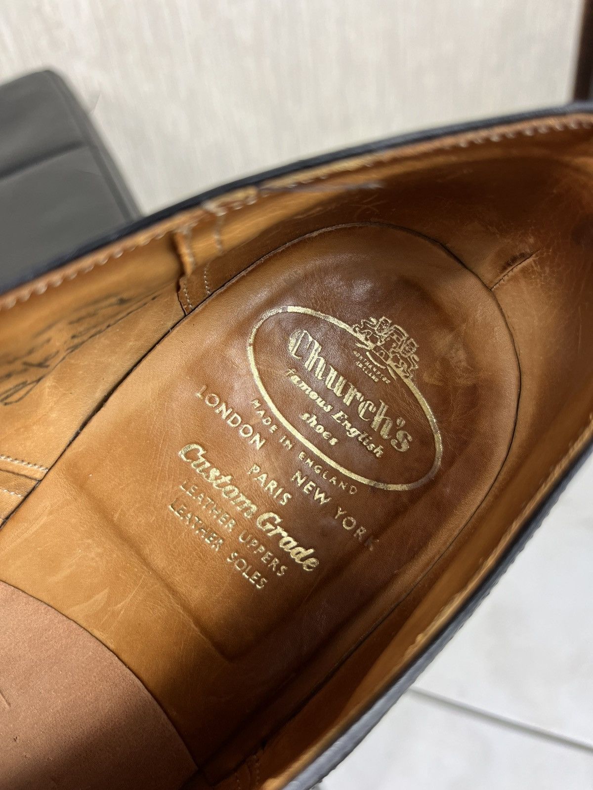Church's × Vintage Vintage Church’s oxford brogues bordeaux leather shoes Size US 11.5 / EU 44-45 - 23 Thumbnail