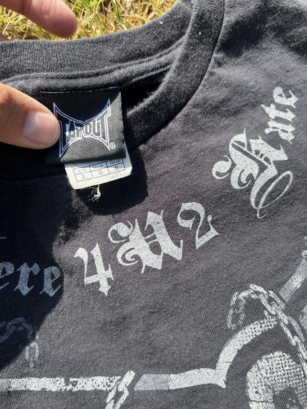 Tapout Y2K Tapout Here 4U2 Hate chains t-shirt Size US L / EU 52-54 / 3 - 2 Thumbnail