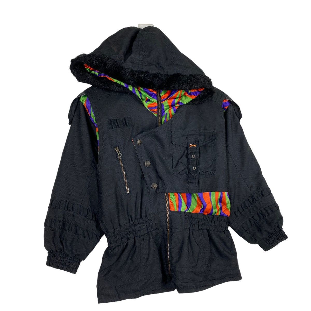 Japanese Brand Yodina xxx Hoodie Ski Jacket Multicolour Size US S / EU 44-46 / 1 - 3 Thumbnail
