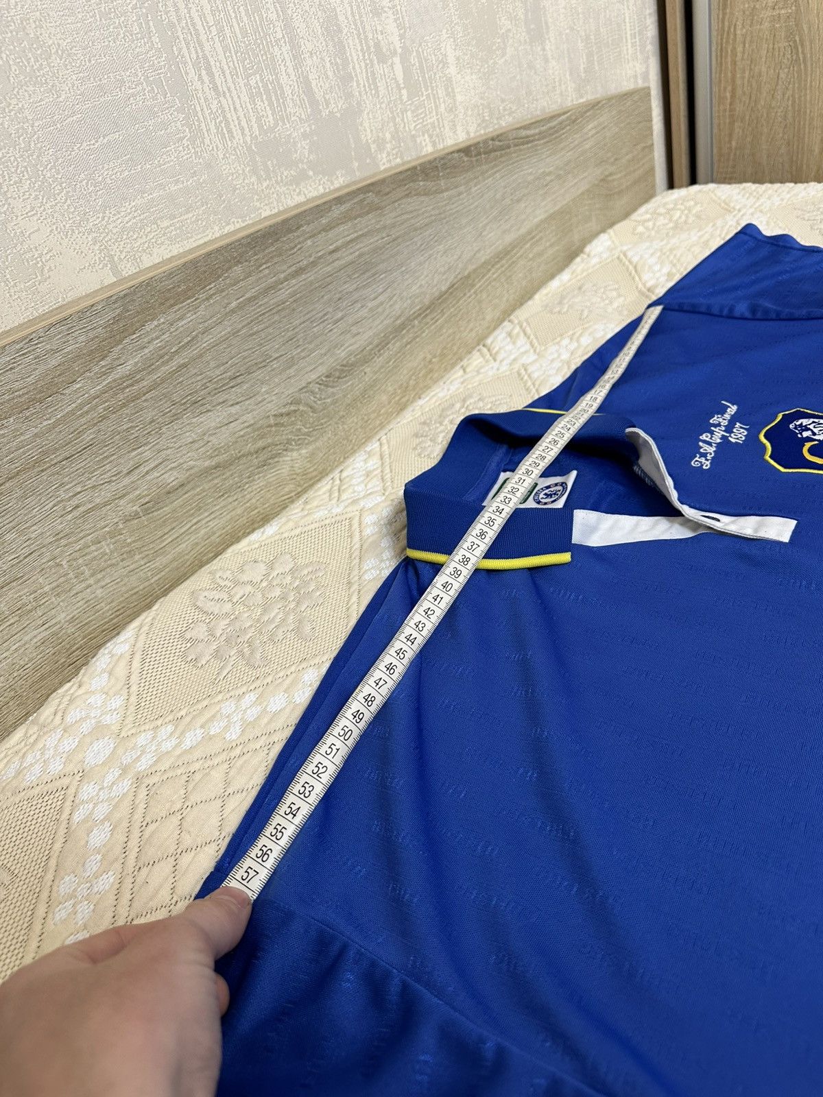 Vintage 🔥 1997 Chelsea FC Cup Final Vintage Retro Jersey T Shirt Size US L / EU 52-54 / 3 - 8 Thumbnail