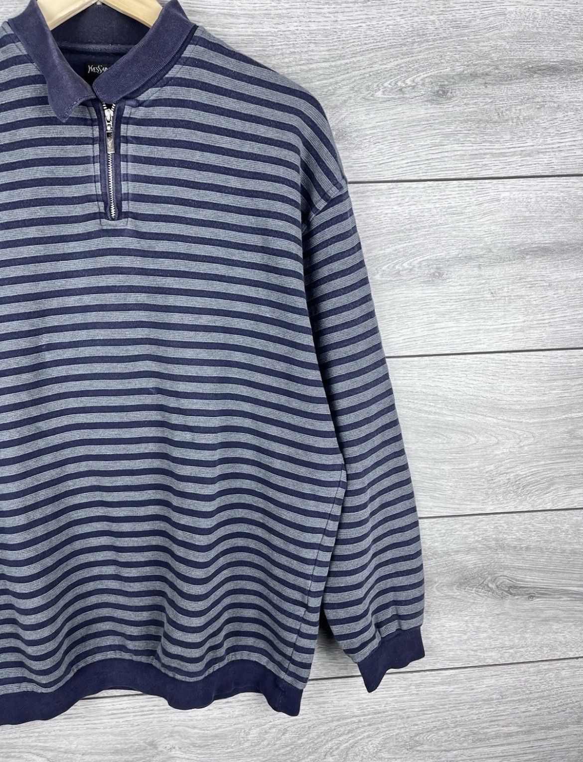 Yves Saint Laurent Yvest Saints Lauren 1/3 Zip size L Vintage Men’s Size US L / EU 52-54 / 3 - 2 Thumbnail