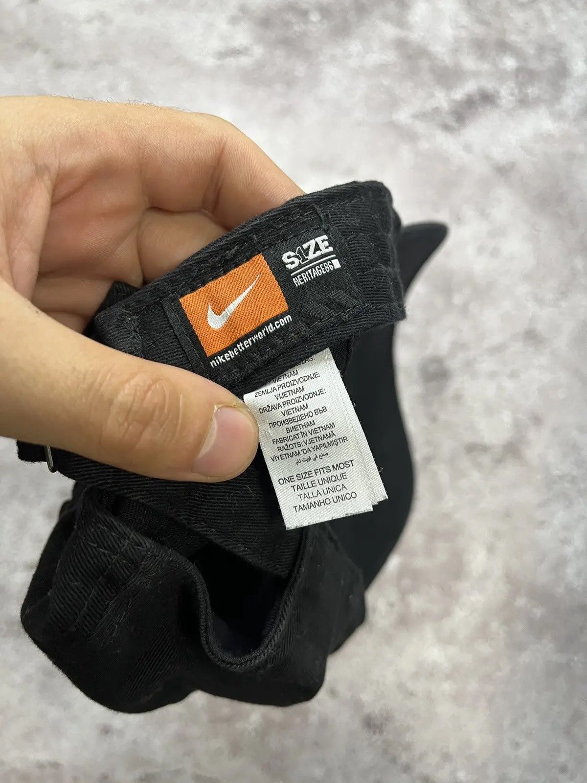 Nike × Vintage Nike Vintage Cap Hat Big Logo Size ONE SIZE - 2 Thumbnail