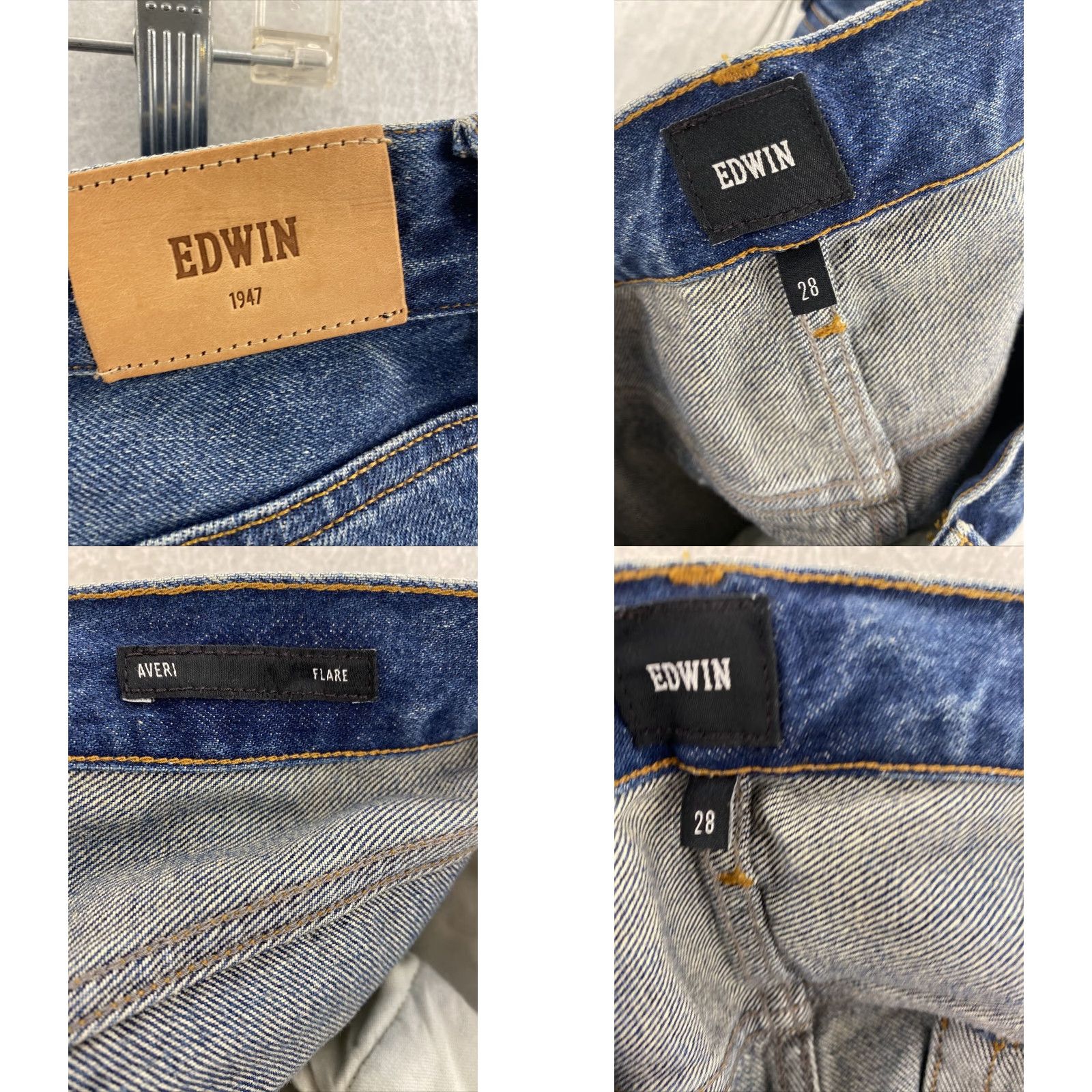 Edwin EDWIN Jeans Womens High Rise Flare 29 Blue Denim NWT Bohemian Regular Fit Size 29" - 8 Thumbnail