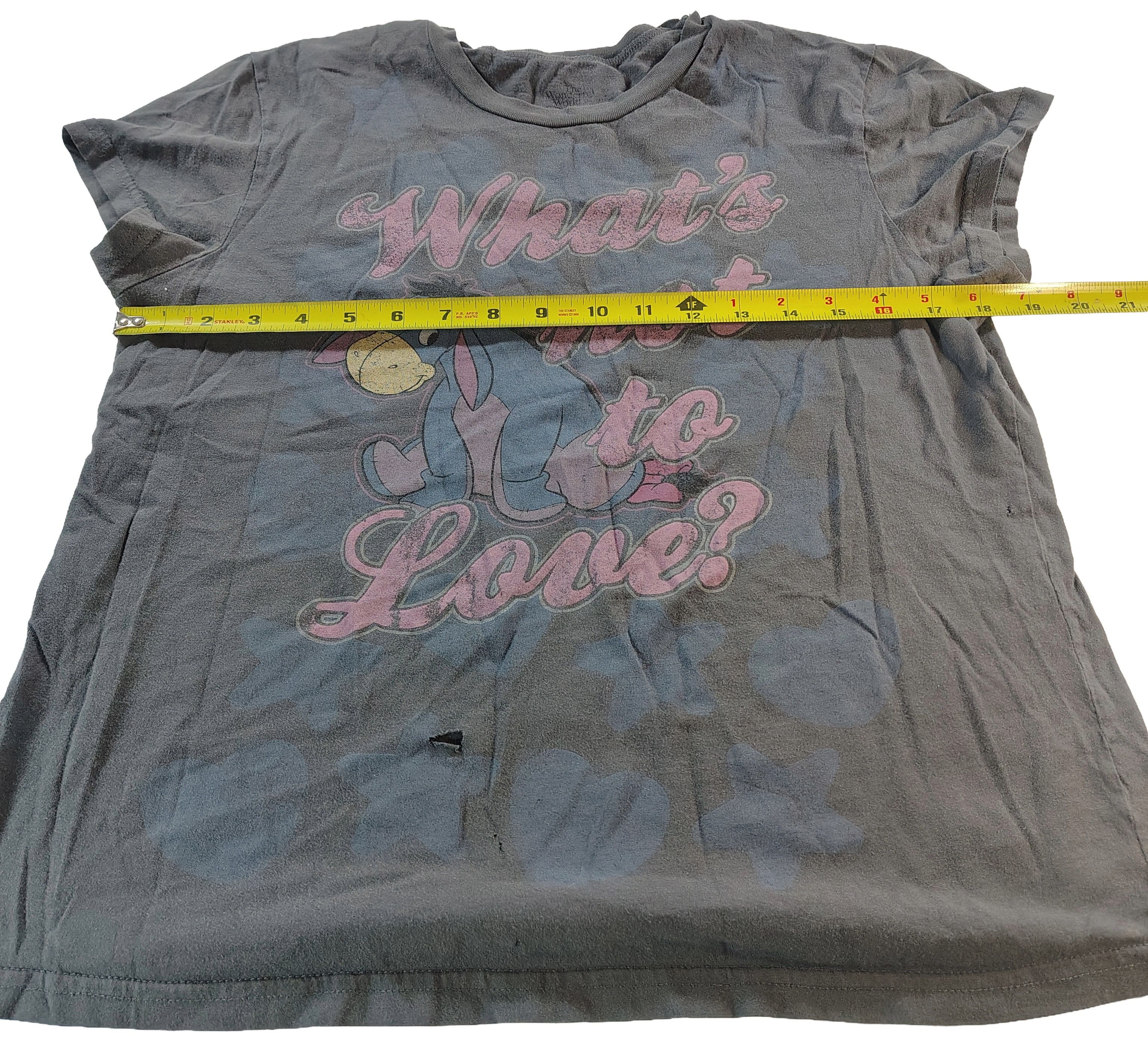 Disney Women's XXL Eeyore "What's Not To Love" Graphic T-Shirt Size XXL / US 16-18 / IT 52-54 - 3 Thumbnail