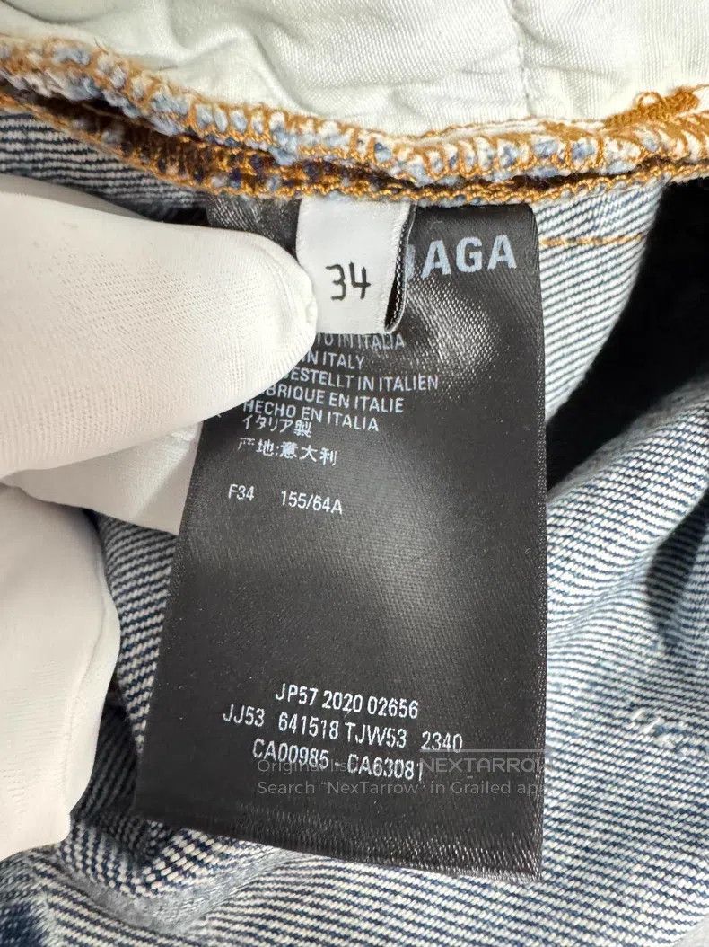 Balenciaga Balenciaga All-over logo denim short skirt Size 33" - 4 Thumbnail