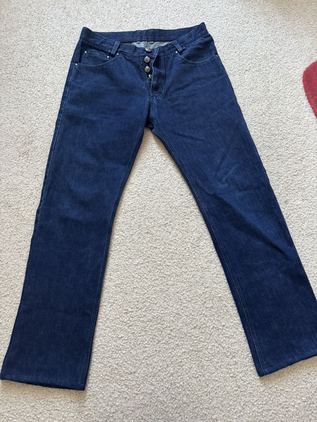 Dark blue chrome hearts denim sz 32R *hemmed*
