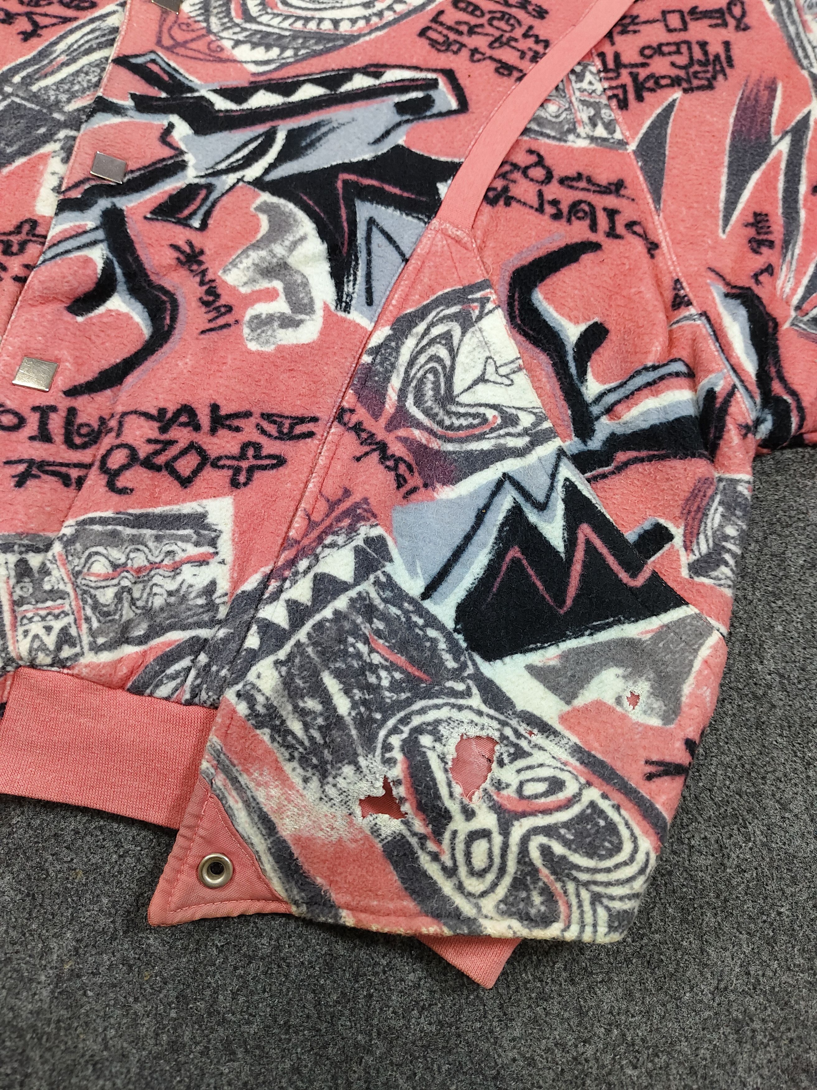 Kansai Yamamoto 80s Kansai O2- Archive Culture Art Graphic Bomber Jacket Size US M / EU 48-50 / 2 - 7 Thumbnail