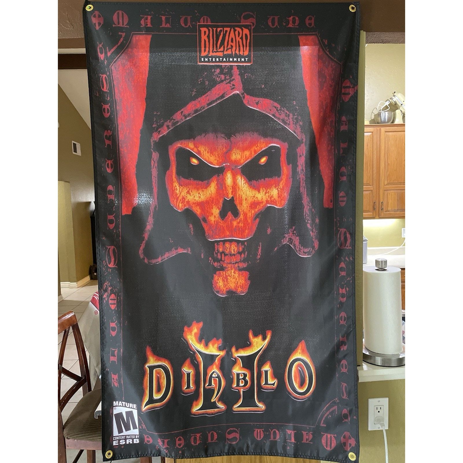 Other Diablo II 5ft Flag PC 2000 Blizzard Banner Poster 2 RTS Size ONE SIZE - 1 Thumbnail
