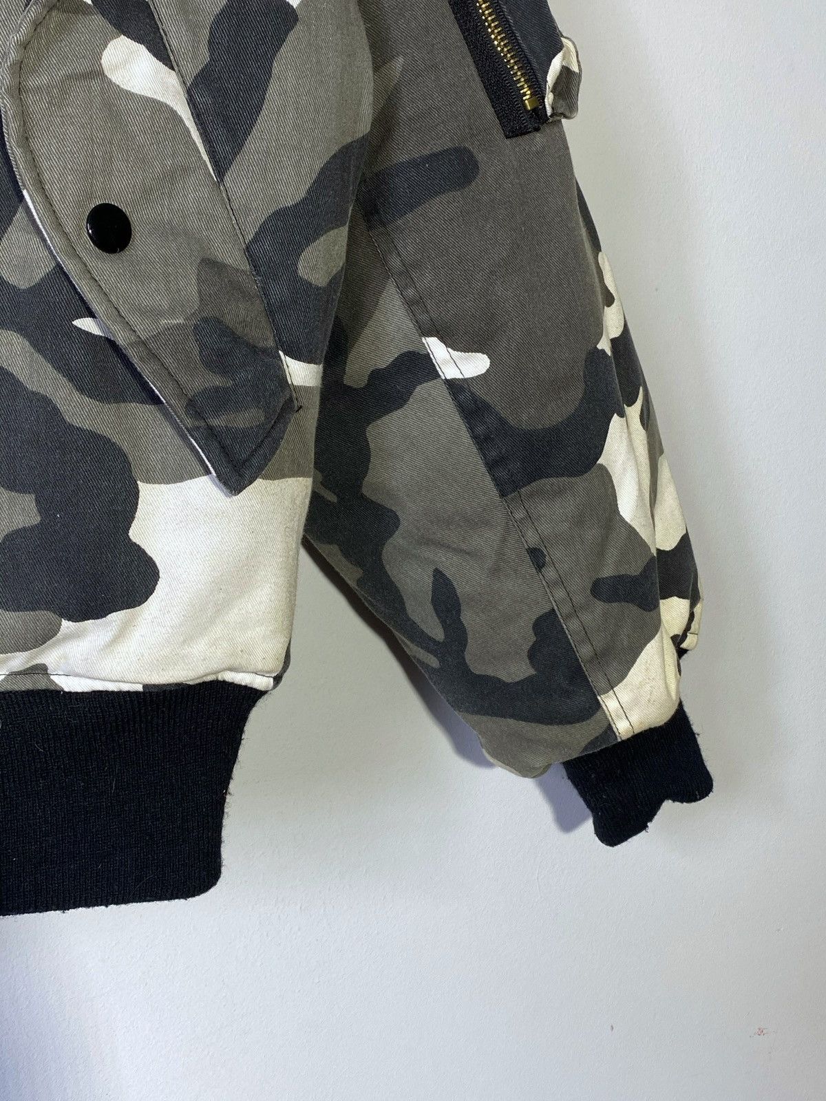 Other Vintage Army USA MA-1 Intermediate Camouflage Bomber Jacket Size US XS / EU 42 / 0 - 8 Thumbnail