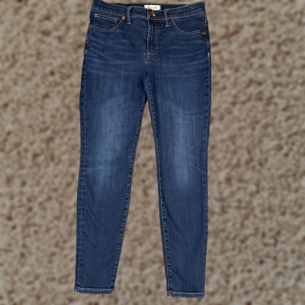 Madewell VINTAGE: None Madewell Jeans Womens 30 Blue Mid Rise Skinny Denim 5-Pocket Stretch Medium Wash 30x28 Mens Womens Boys Girls Size 30" / US 8 / IT 44 - 1 Thumbnail