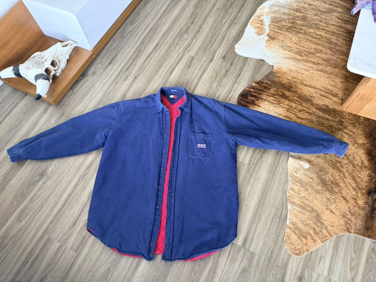 Tommy Hilfiger Vintage 90s Tommy Hilfiger Boardsports Shirt Heavyweight Size US L / EU 52-54 / 3 - 1 Thumbnail