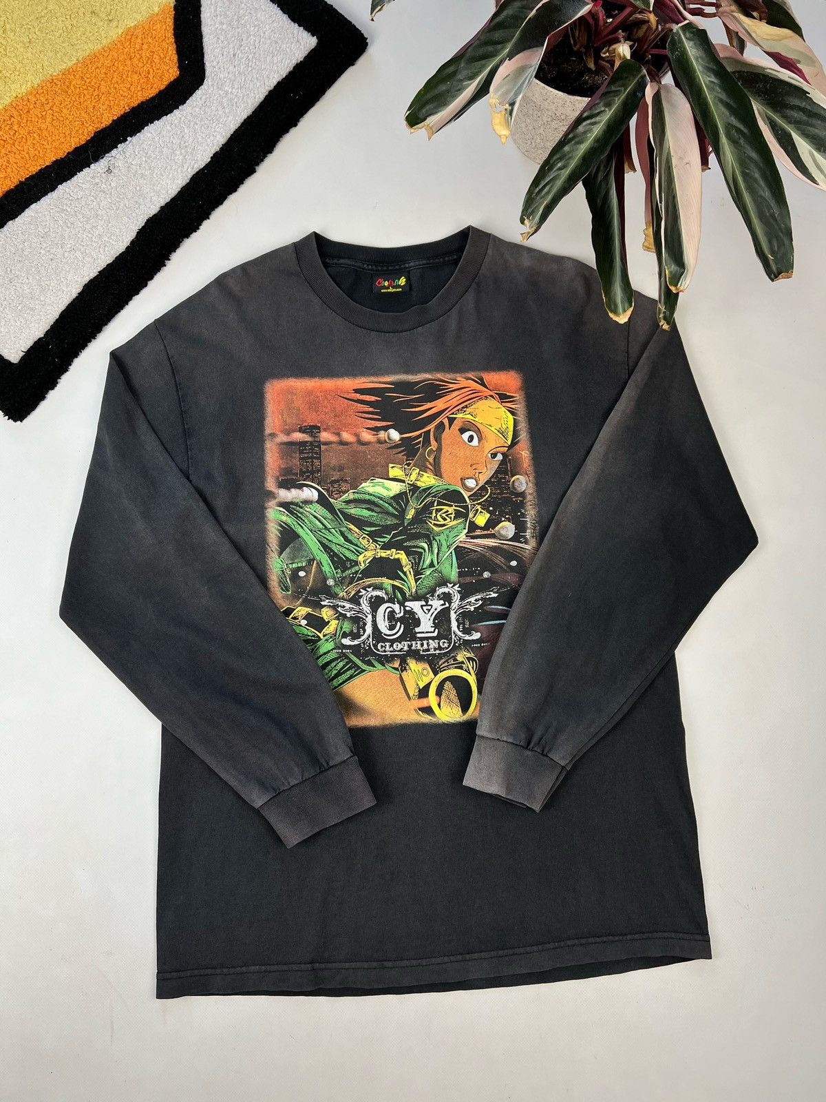 Japanese Brand × Vintage Crazy vintage y2k sleeve long sleeve shirt hoodie rap tee Size US L / EU 52-54 / 3 - 8 Thumbnail