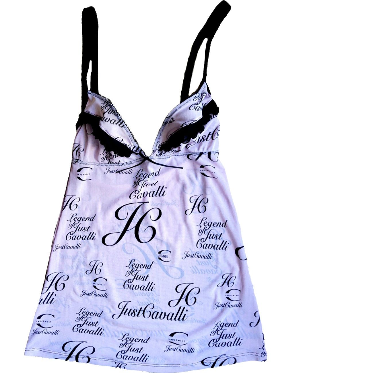 Roberto Cavalli Roberto Cavalli vintage y2k mesh monogram logo lingerie top Size M / US 6-8 / IT 42-44 - 6 Thumbnail