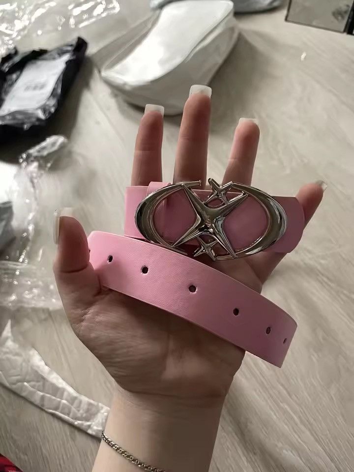 Japanese Brand Pink Triple Star Belt Size ONE SIZE - 1 Thumbnail