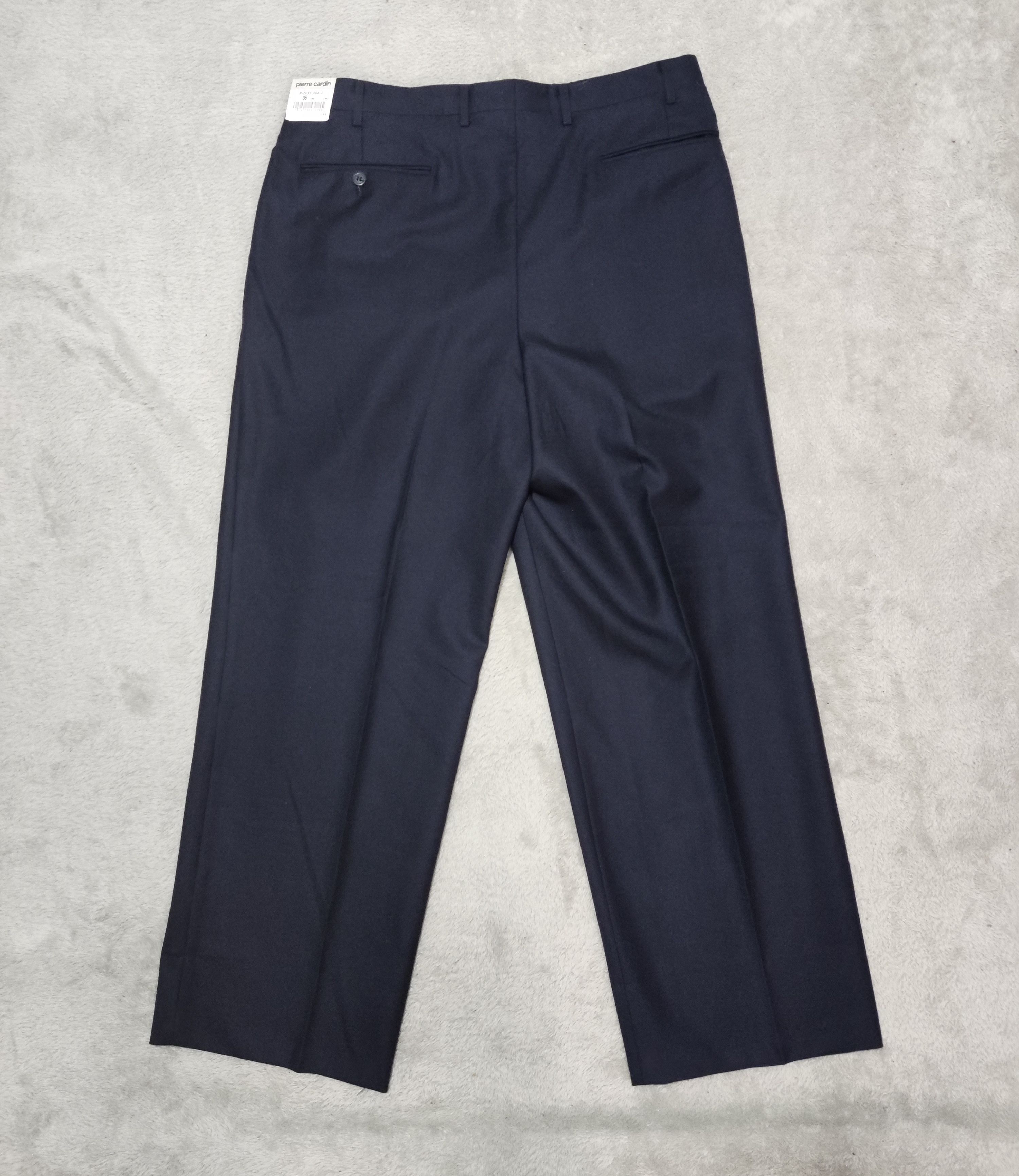 Pierre Cardin VTG Pierre Cardin Paris Deadstock 100% Wool Pleated Trousers Size US 33 - 2 Thumbnail