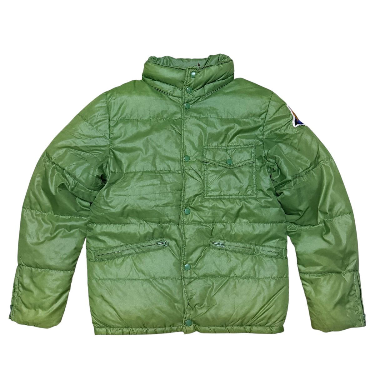 Japanese Brand Japanese Brand Homme Lime Green Puffer Jacket Devil Patches Size US M / EU 48-50 / 2 - 1 Thumbnail