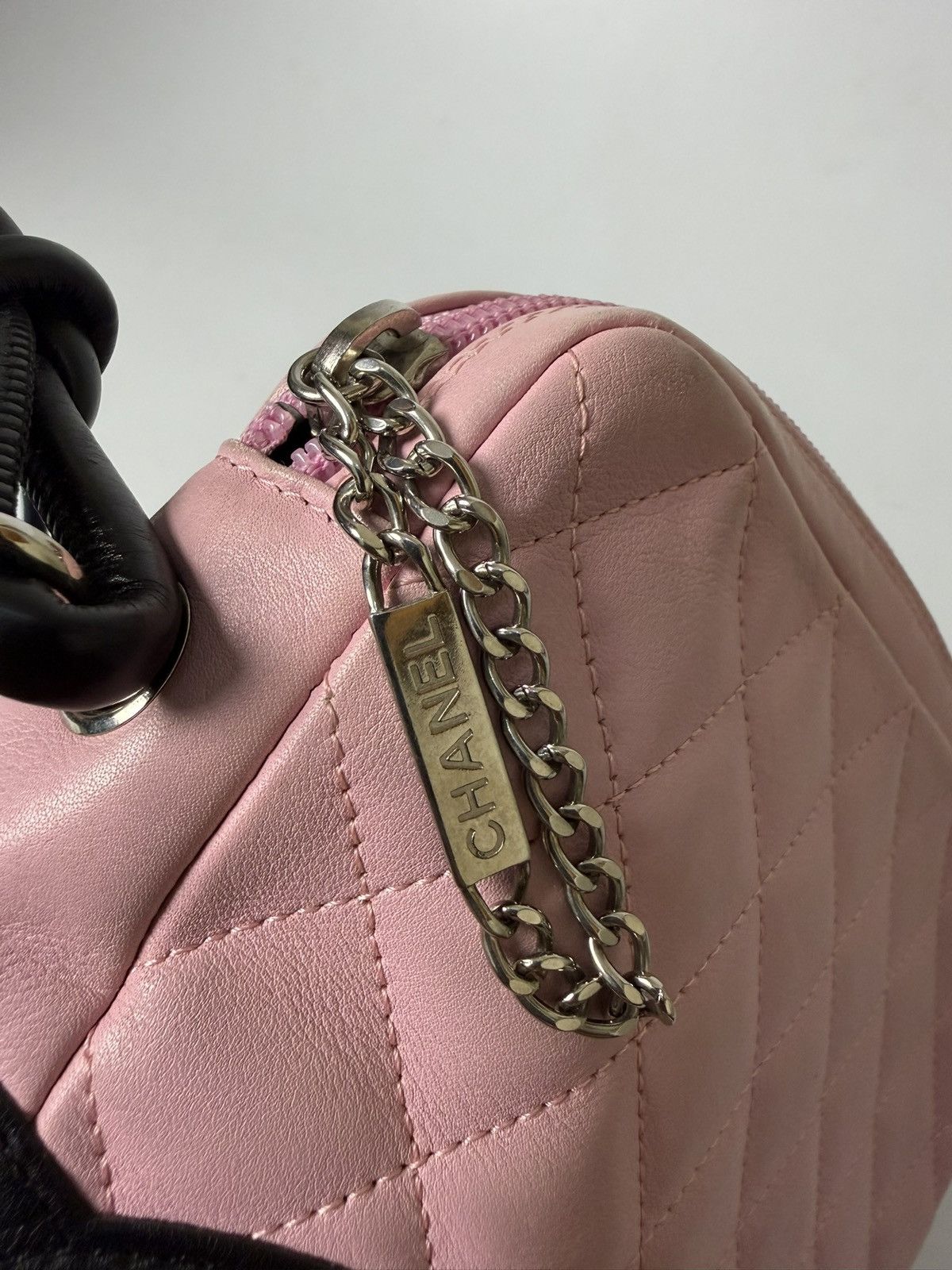 Chanel 2003 Chanel Pink Cambon Ligne Messenger Bag Size ONE SIZE - 11 Thumbnail