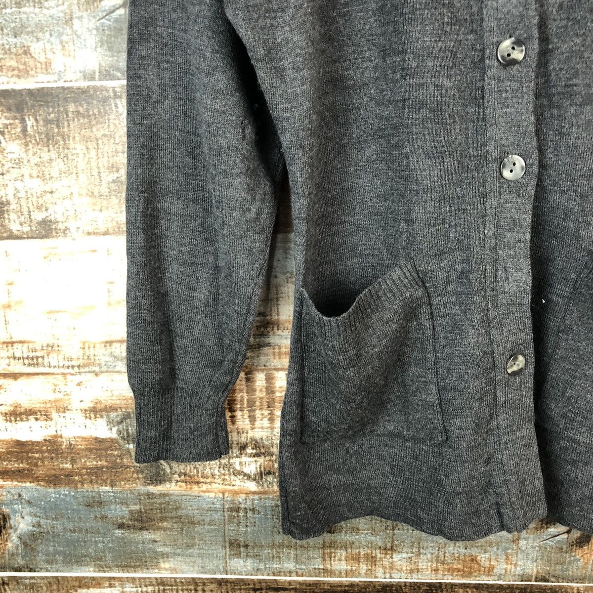Japanese Brand Quide Nevf Black Cardigan Knitwear #A1385 Size US L / EU 52-54 / 3 - 7 Thumbnail