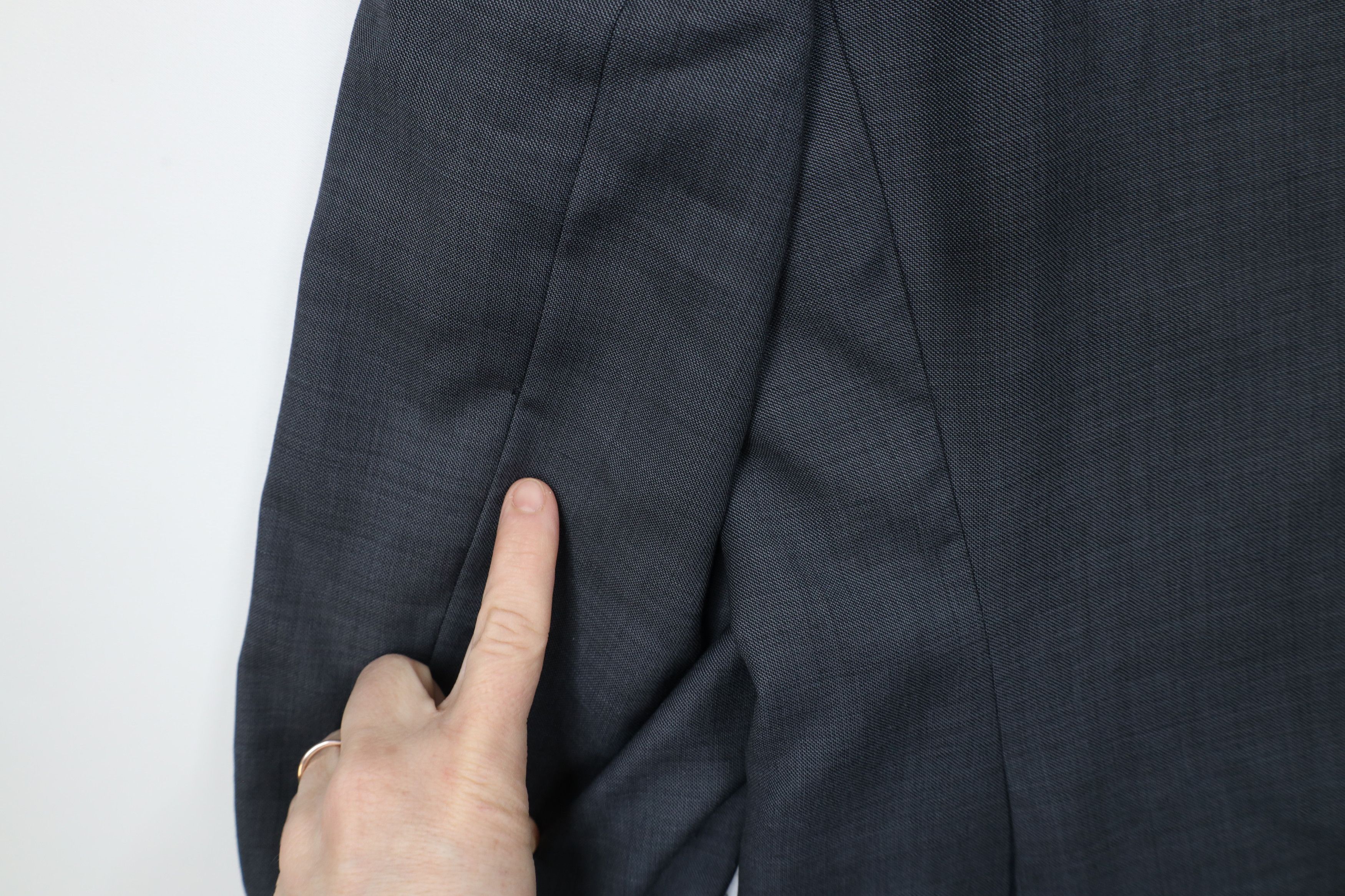 Vintage Jos A Bank Tailored Fit Wool 2 Piece Suit Wedding Suit Size 46R - 12 Thumbnail