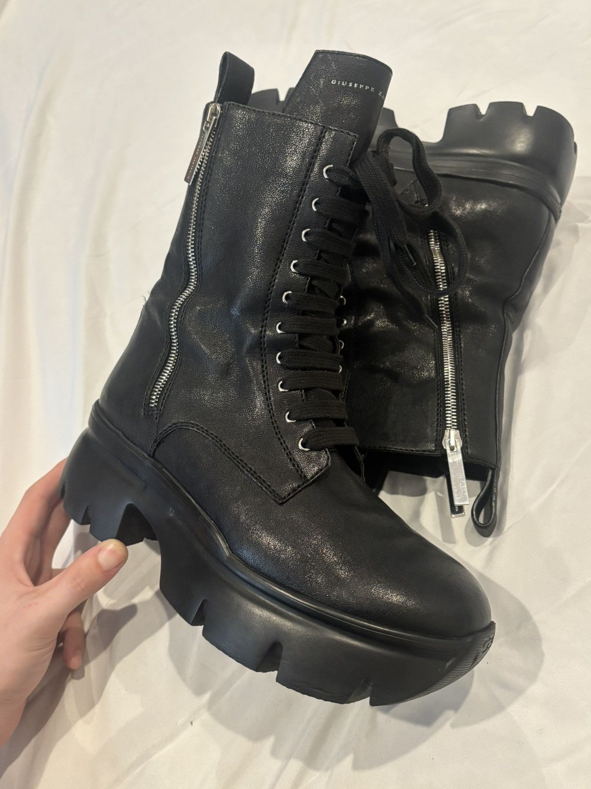 Giuseppe Zanotti Giuseppe Zanotti APOCALYPSE Combat Boots EU 40 Men's 7.5 Size US 10 / IT 40 - 12 Thumbnail