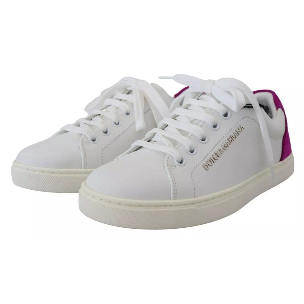 Dolce & Gabbana Dolce & Gabbana White Classic Sneakers Women Leather Shoes Size US 5 / IT 35 - 8 Thumbnail