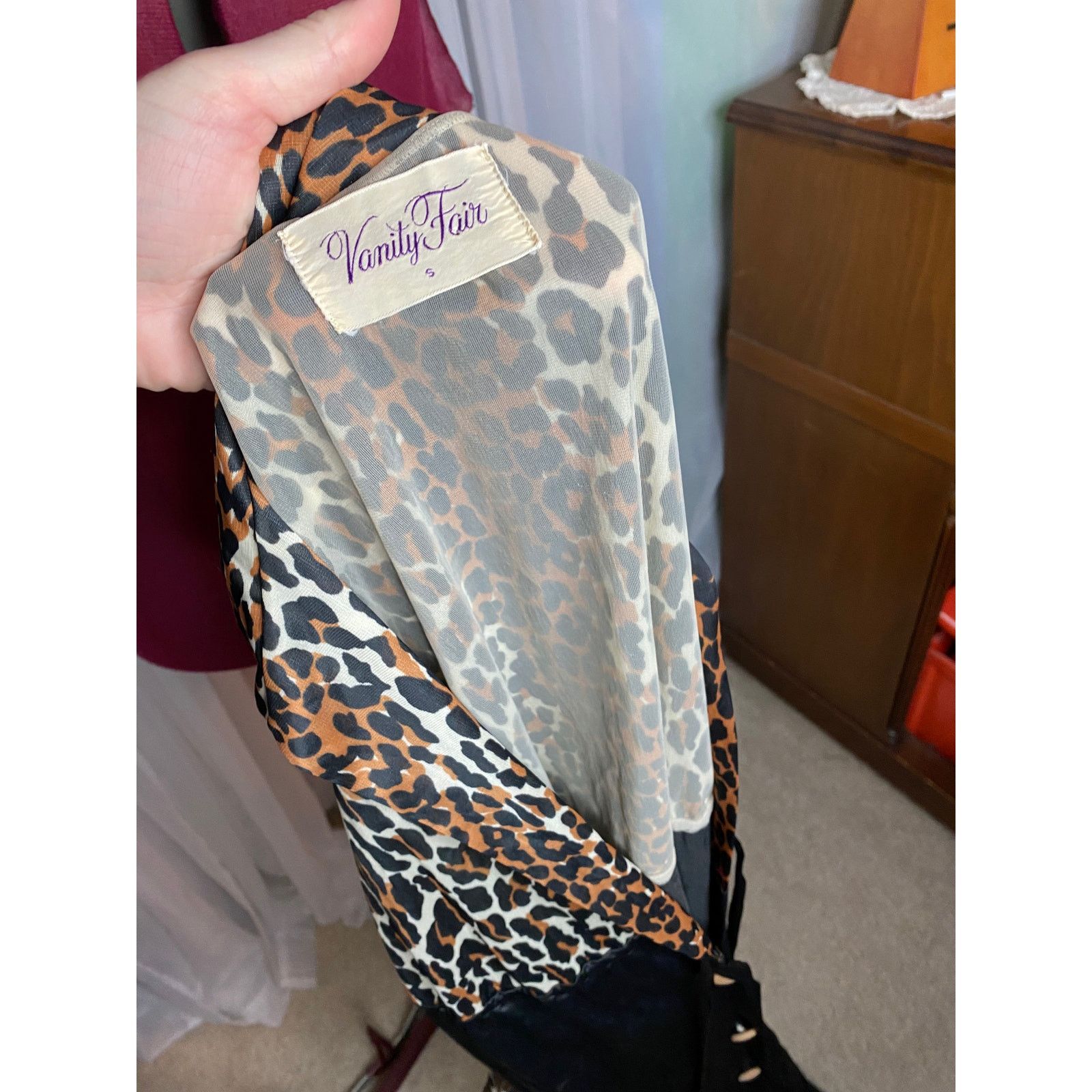 Vintage Vanity fair purple label leopard print dressing gown 1960s Size ONE SIZE - 9 Thumbnail