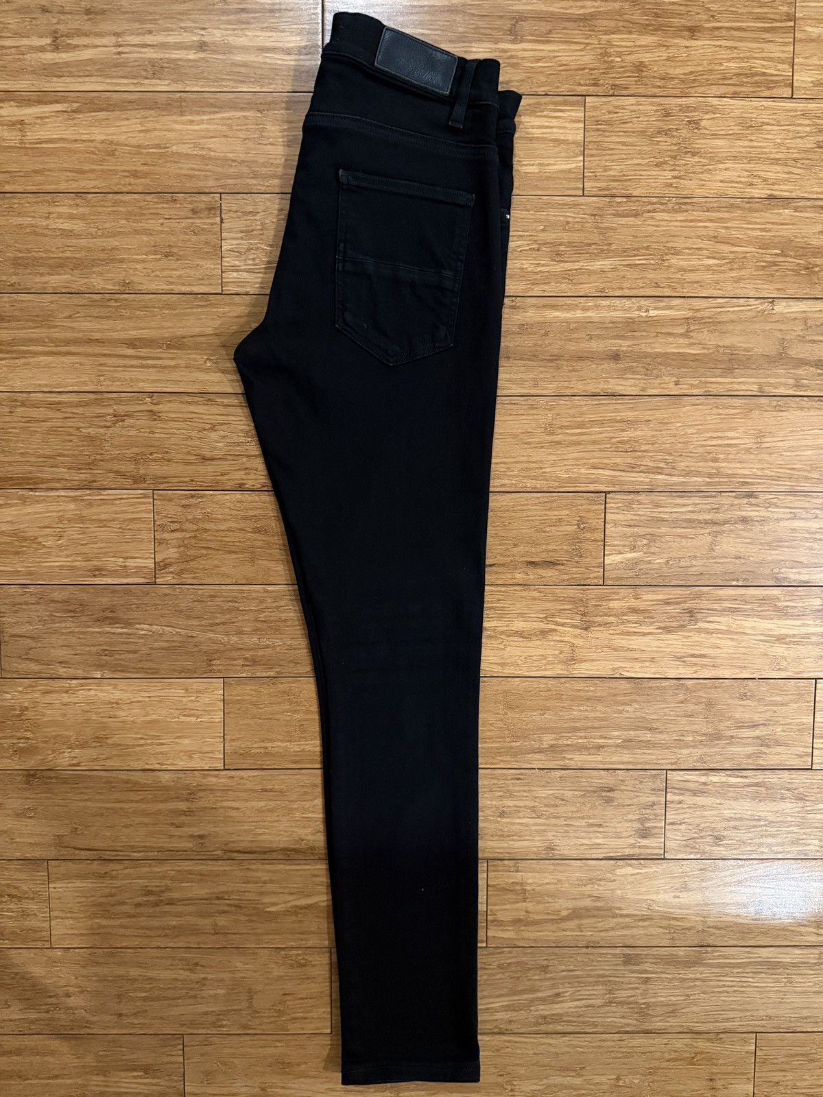 Amiri Amiri Stack Jean Black Size US 31 - 1 Thumbnail