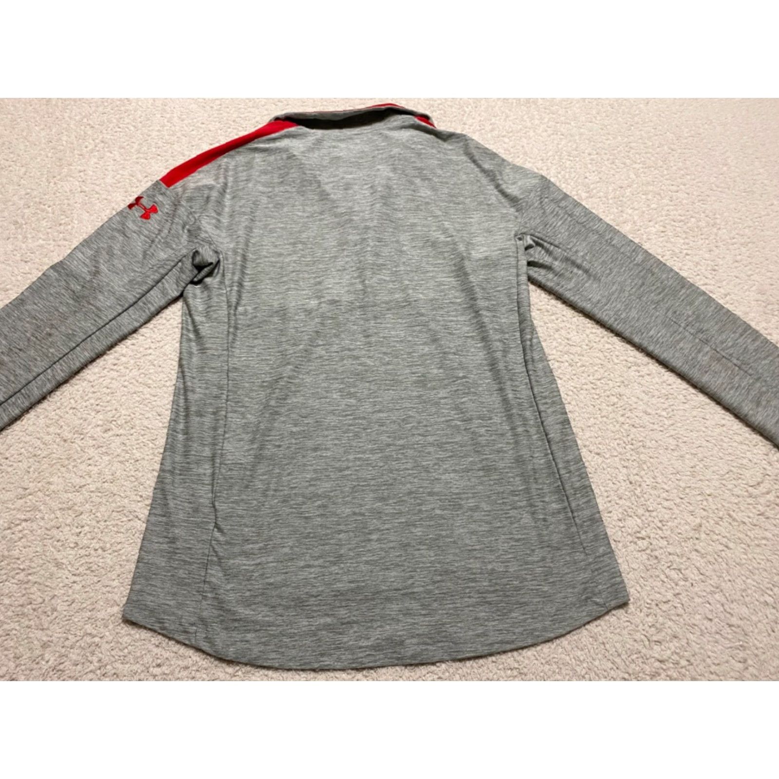 Under Armour Under Armour Womens Shirt Small Gray Long Sleeve 1/4 Zip Activewear Size S / US 4 / IT 40 - 6 Thumbnail