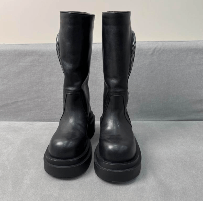 Rick Owens Rick Owens Black Platform Knee-High Boots Size US 6 / IT 36 - 2 Thumbnail