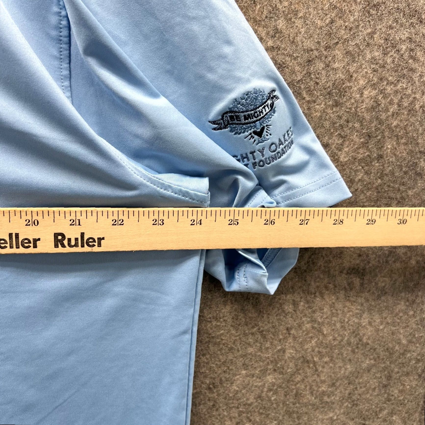 Peter Millar Peter Millar Polo Shirt Mens Large Blue Summer Comfort Performance Mighty Oaks Shirt Short Sleeve Solid Pattern Golf Apr 90s? Size US L / EU 52-54 / 3 - 3 Thumbnail