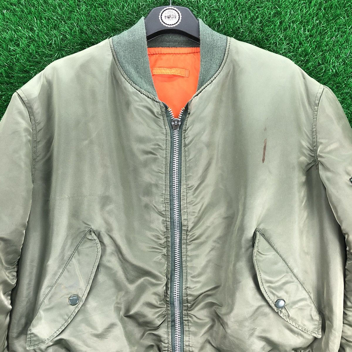 Vintage 80's Alpha Industries MADE IN USA Bomber Jacket MA-1