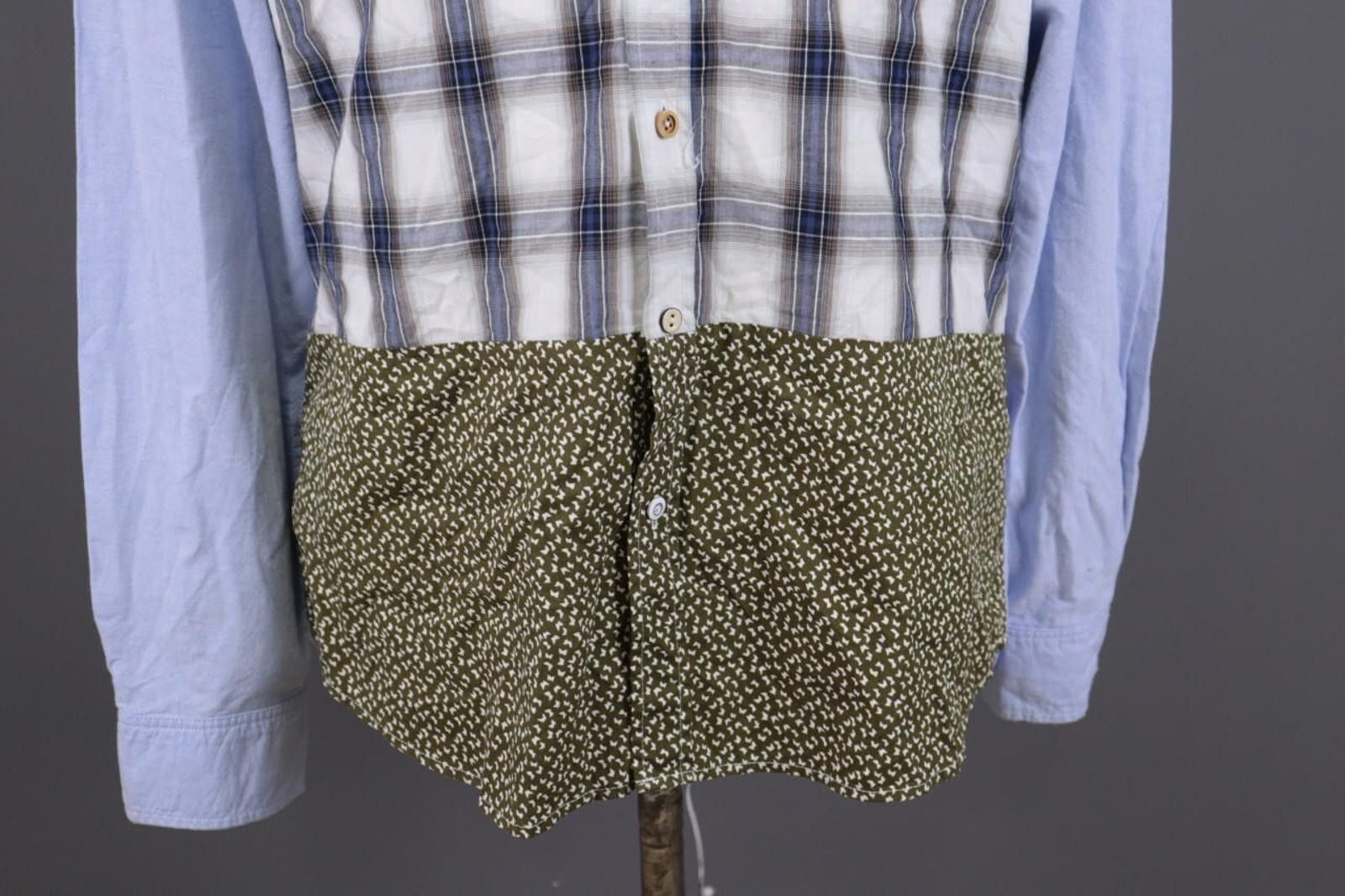 Desigual Desigual Check Designer Blue Button Down Shirt Size L Size US L / EU 52-54 / 3 - 3 Thumbnail