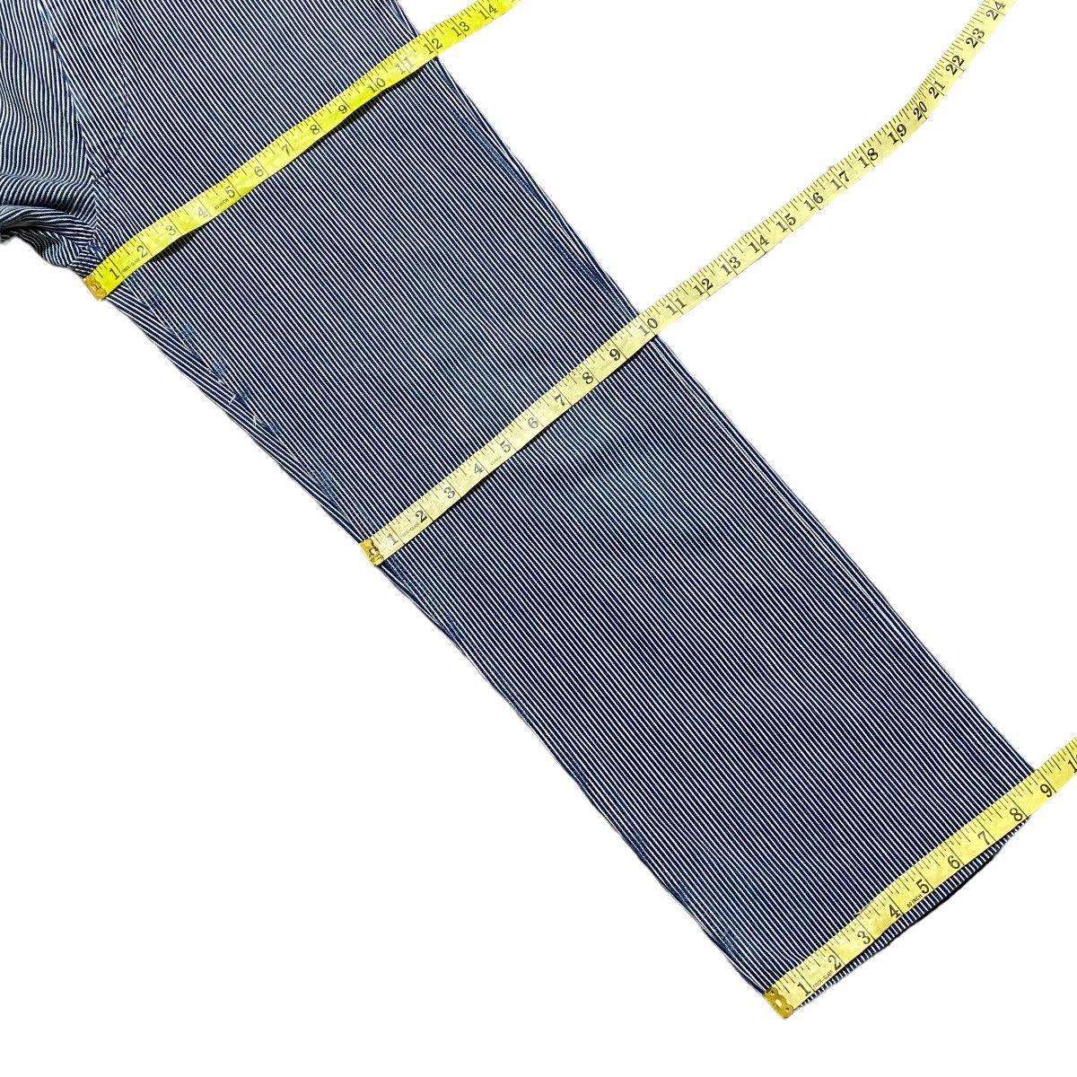 45rpm 45rpm Blue Cafe Pinstripe Work Pants Size US 29 - 18 Thumbnail