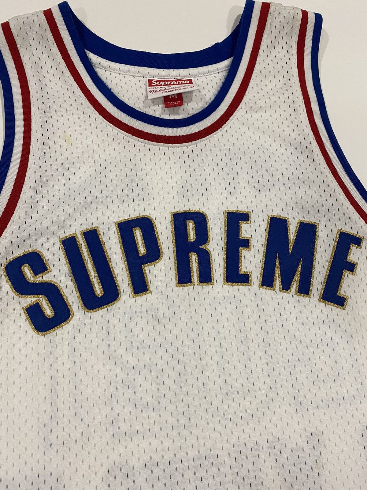 Mitchell & Ness × Supreme Supreme Mitchell & Ness Basketball Jersey Size US M / EU 48-50 / 2 - 2 Thumbnail
