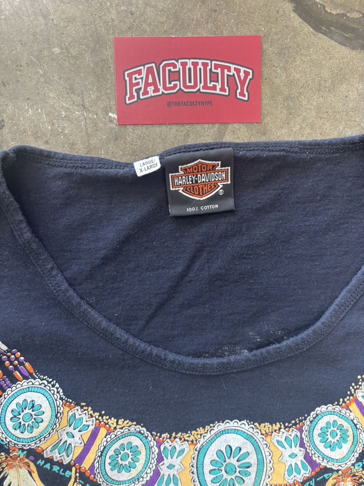 Harley Davidson × Vintage Vintage Harley Davidson Daytona Eagle Tribal Single Stitch Size US XL / EU 56 / 4 - 3 Thumbnail