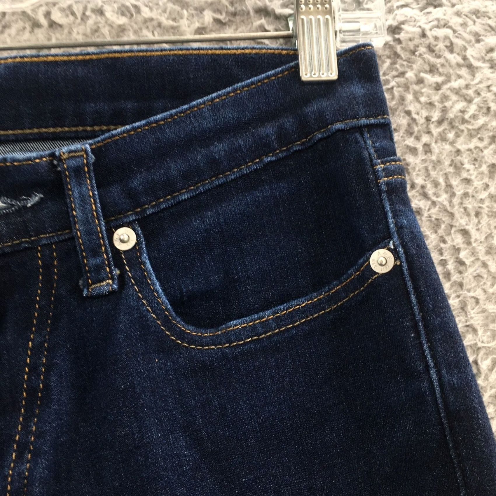 Abercrombie & Fitch Abercrombie & Fitch Jeans Skinny Taper Mens 28x28 Blue Denim Zip Regular Rise 5-Pocket Modern Classic Size 28" / US 6 / IT 42 - 5 Thumbnail