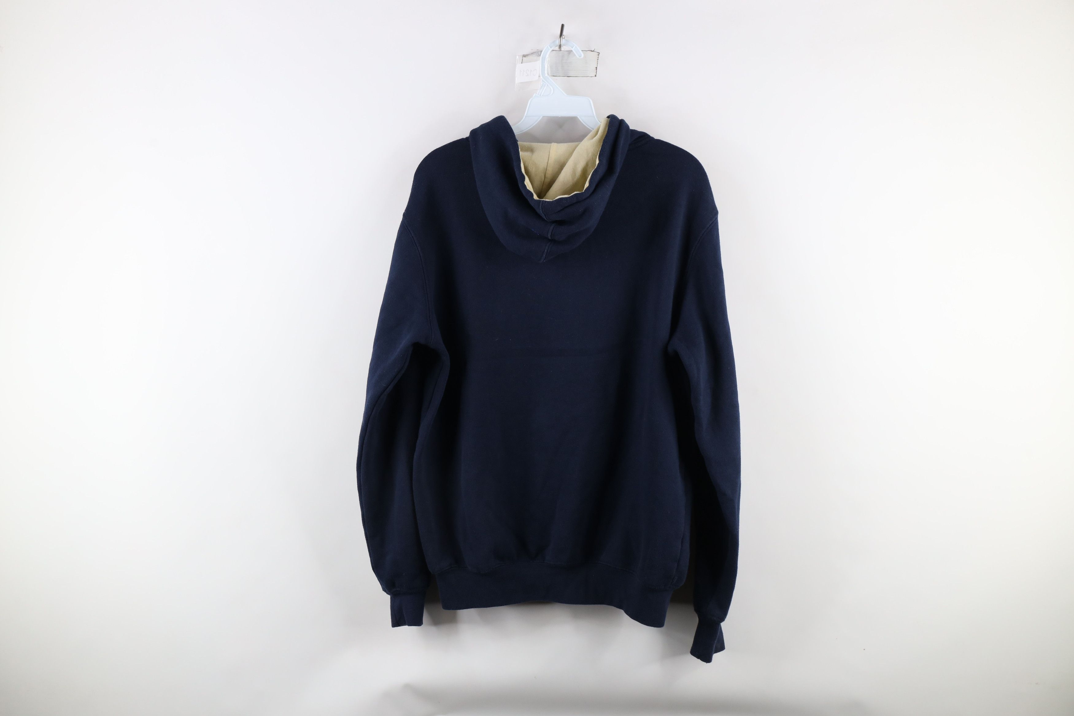 Vintage Vintage 90s Notre Dame University Hoodie Sweatshirt Blue Size US S / EU 44-46 / 1 - 9 Thumbnail